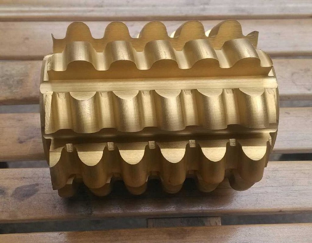 Solid Carbide Gear Hob Cutters Tool Golden Color TiAlXN coating