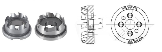 Arc Tooth Carbide Cutter Tools Cylindrical Wear Resistence