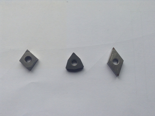 PCD CBN Turning Insert Silver Super Hard Cutting Tools Customized