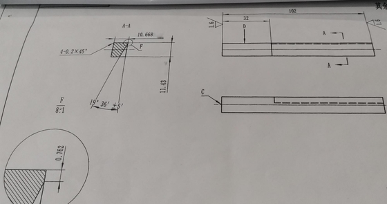 Carbide Gear Cutter Blade With DURANA Coating For Gleason Gear Cutting Machine